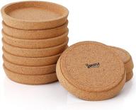 🍵 sweese 241.101 cork coasters - 4 inch mugs protection - set of 10 | prevent liquid rings, table stains logo