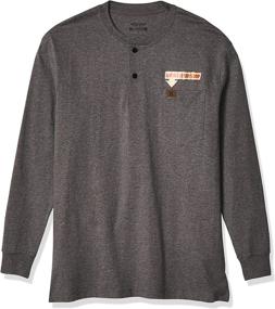 img 4 attached to 👕 Affordable and Stylish: WORKWEAR Wrangler Oatmeal Heather Shirts for Men in 2X Large Size