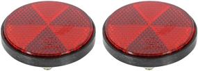 img 4 attached to 🚨 Fierce Cycle Reflective Warning Reflector Screws - Red Universal M6x1.0 Plastic Mount for Motorcycles and Bikes