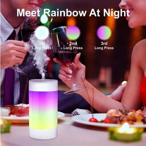 img 3 attached to 🌬️ Portable Mini Humidifier with Colorful Mood Light - Ideal Cool Mist USB Car Humidifier for Baby Bedroom, Office, Plants, and Travel