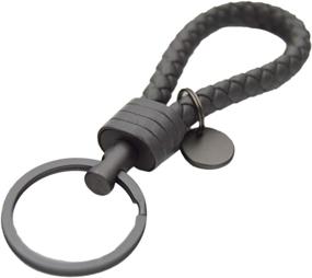 img 1 attached to Braided Leather Keychain: The Must-Have Accessory for Every Car Owner