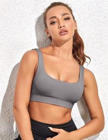 img 2 attached to Womens Strappy Fitness Workout Longline Outdoor Recreation for Outdoor Clothing