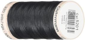 img 1 attached to 🧵 Gutermann Quilting Thread 220yd in Black: Perfect for Your Quilting Projects