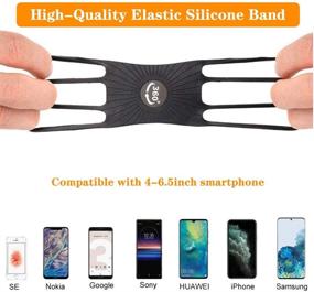 img 3 attached to 🏃 SHINYLIFE Detachable Running Armband - 360° Rotatable, Lightweight Cell Phone Holder with Adjustable Elastic Band, Key Holder - Compatible with iPhone 12, 11 Pro Max, Xs, XR, Samsung S20, Google, and More