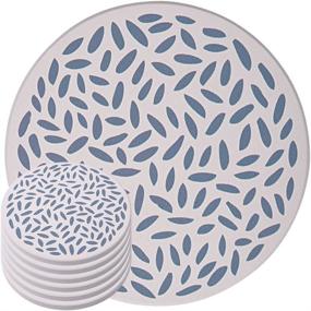 img 4 attached to 🧽 Superior Absorbency: EZAKKA Ceramic Coasters for Maximum Protection