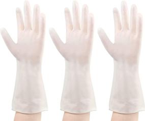 img 4 attached to 🧤 Reusable Household Cleaning Gloves for Dishwashing - Cleanbear Gloves