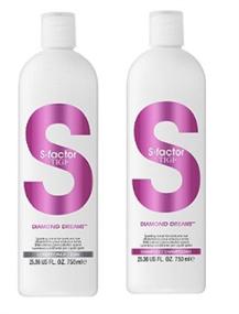 img 2 attached to 💎 S Factor Diamonds Dreams Shampoo and Conditioner Duo by TIGI - 25.36 oz (TSFDDD25) - Enhancing your Hair's Brilliance