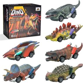 img 4 attached to Dinosaur Vehicles Monster Animal Toddlers