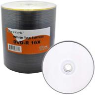 maxtek premium grade white top surface dvd-r dvdr 16x blank disc, 4.7gb, 120min. pack of 100 logo