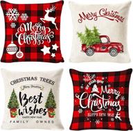 christmas pillow covers 18x18 set logo