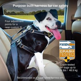 img 3 attached to 🐶 Kurgo Car Safety Dog Harness with Crash Tested Design, Integrated Seatbelt Tether Loop, Pet Vehicle Restraint Belt - Ideal for Travel & Impact Safety - Suitable for Small, Medium & Large Pets