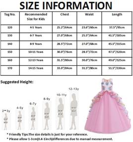 img 1 attached to 👗 Multicolored Girls' Clothing and Dresses - MYRISAM Birthday Princess Performance Attire