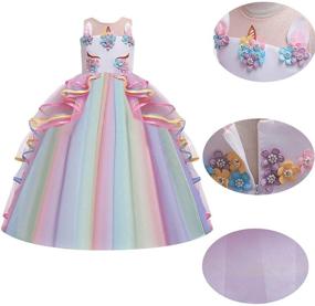 img 2 attached to 👗 Multicolored Girls' Clothing and Dresses - MYRISAM Birthday Princess Performance Attire