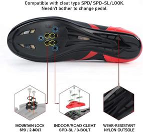 img 1 attached to 👟 Versatile Cycling Shoes: Indoor Compatible with Peloton Bike & Delta Cleat for Outdoor Road Biking - Men's/Women's