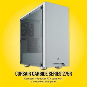 img 3 attached to 👾 CORSAIR CARBIDE 275R Mid-Tower Gaming Case with White Window Side Panel