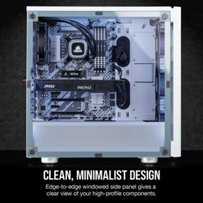 img 2 attached to 👾 CORSAIR CARBIDE 275R Mid-Tower Gaming Case with White Window Side Panel