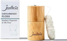 img 4 attached to 🌱 JentleCo Bamboo Floss Dispenser and Biodegradable Silk Floss (30 m / 33 yd) - Eco-Friendly, Refillable, Unscented, Plastic-Free, Zero-Waste