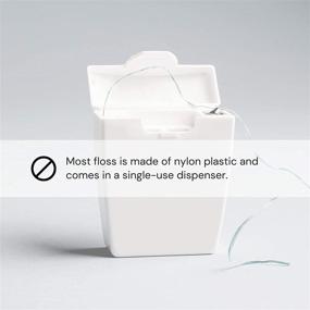 img 2 attached to 🌱 JentleCo Bamboo Floss Dispenser and Biodegradable Silk Floss (30 m / 33 yd) - Eco-Friendly, Refillable, Unscented, Plastic-Free, Zero-Waste