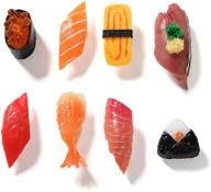 🍣 funny simulation sushi refrigerator magnets - cute & effective home decoration magnetic objects logo