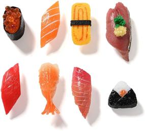 img 4 attached to 🍣 Funny Simulation Sushi Refrigerator Magnets - Cute & Effective Home Decoration Magnetic Objects