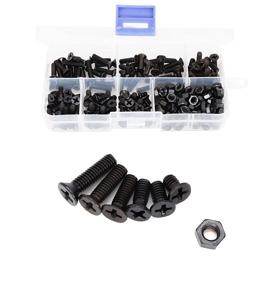 img 4 attached to 🔩 BinifiMux 220Pcs Flat Black Screw: Superior Quality Fasteners for All Your Projects