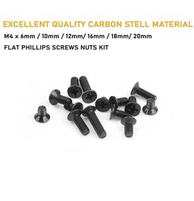 img 3 attached to 🔩 BinifiMux 220Pcs Flat Black Screw: Superior Quality Fasteners for All Your Projects