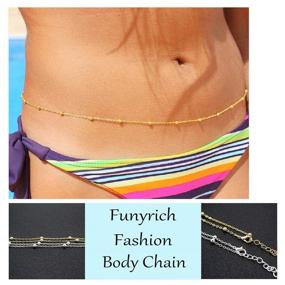 img 2 attached to Funyrich Beads Bikini Jewelry Silver