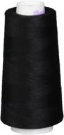 🧵 high-quality american & efird maxi-lock cone thread - 3000-yard - black: a reliable sewing essential логотип