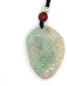 img 3 attached to 🥦 Certified Jadeite Jade Necklace Pendant - Type A Vegetables Series