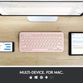 img 1 attached to 💻 Logitech K380 Mac-Compatible Rose Multi-Device Wireless Bluetooth Keyboard