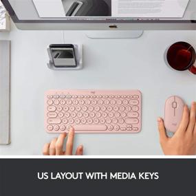 img 3 attached to 💻 Logitech K380 Mac-Compatible Rose Multi-Device Wireless Bluetooth Keyboard