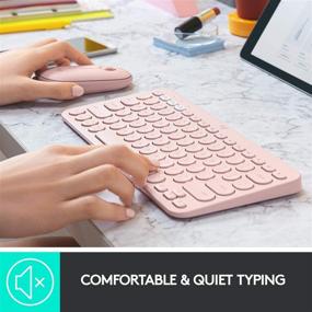 img 2 attached to 💻 Logitech K380 Mac-Compatible Rose Multi-Device Wireless Bluetooth Keyboard