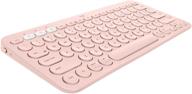 💻 logitech k380 mac-compatible rose multi-device wireless bluetooth keyboard logo