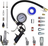 🔧 20-piece yotoo heavy duty air compressor accessory kit with 1/4" npt air tool set, tire inflator gauge (100 psi), heavy duty air blow gun, and air hose fittings логотип