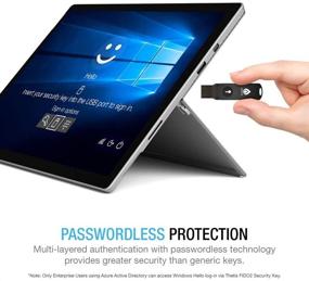 img 3 attached to Thetis Security Key - U2F and FIDO2 Multi-Layered Authentication Protection, Bluetooth Enabled, HOTP U2F Compatible for Windows, MacOS, Gmail, Linux - Black