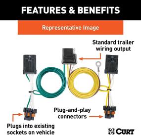 img 3 attached to Custom 4-Pin Trailer Wiring Harness (CURT 55540) for Chevrolet Express, GMC Savana 1500, 2500, 3500, 4500