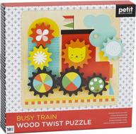 petit collage train wooden puzzle logo