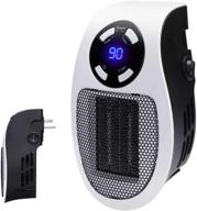🔥 efficient 350w programmable space heater: adjustable thermostat, timer, led display - ideal for home & office use logo