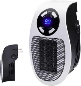 img 4 attached to 🔥 Efficient 350W Programmable Space Heater: Adjustable Thermostat, Timer, LED Display - Ideal for Home & Office Use