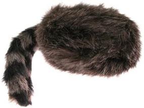 img 1 attached to 🎩 U.S. Toy Faux Raccoon Tail Hat - Authentic 2-Pack Raccoon Tail Hat made with Faux Fur