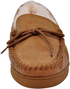 img 3 attached to Bearpaw Moc Ii Sheepskin Slipper Men's Shoes for Loafers & Slip-Ons