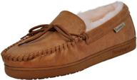 bearpaw moc ii sheepskin slipper men's shoes for loafers & slip-ons logo