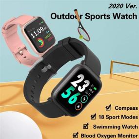 img 3 attached to FITVII Smart Watch: Heart Rate Monitor, Waterproof Smartwatch with Sleep & Blood Oxygen Tracker - Perfect for Women and Men