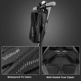 img 2 attached to Achort Waterproof Electric Scooter Handlebar Bag - Scooter Storage Bag 2L with Hook & Loop Fastener, Reflective Design - Front Hanging Bag for Kick Scooter, Folding Bike, Segway ES