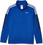 stylish and vibrant: adidas boys tricot jacket for boys' clothing logo
