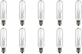 img 1 attached to Cec Industries #15T6-130V Bulbs: Efficient 130V, 🔆 15W T-6 Shape with E12 Base (Box of 10)