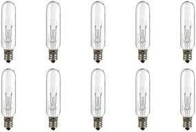 img 3 attached to Cec Industries #15T6-130V Bulbs: Efficient 130V, 🔆 15W T-6 Shape with E12 Base (Box of 10)