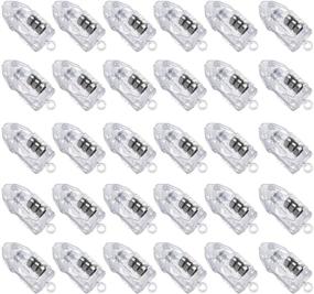 img 4 attached to 🎉 30-Pack White LED Mini Party Lights by Novelty Place - for Paper Lanterns, Balloons, Wedding Decor, Festivals - Waterproof, Long-lasting, Elegant White