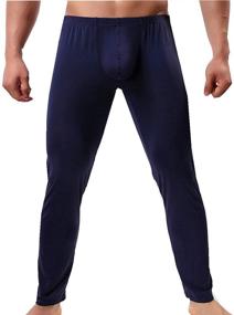 img 1 attached to 👖 Breathable and Lightweight Men's Sleepwear Bottoms by YOOBNG