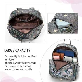 img 2 attached to Stylish Bowknot Leather Backpack| Trendy Casual Daypack for Women| Handbags & Wallets Included